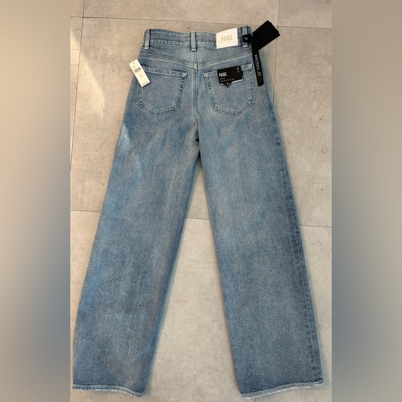 PAIGE NWT Light Blue Sasha Wide Leg Jeans - Picture 7 of 9